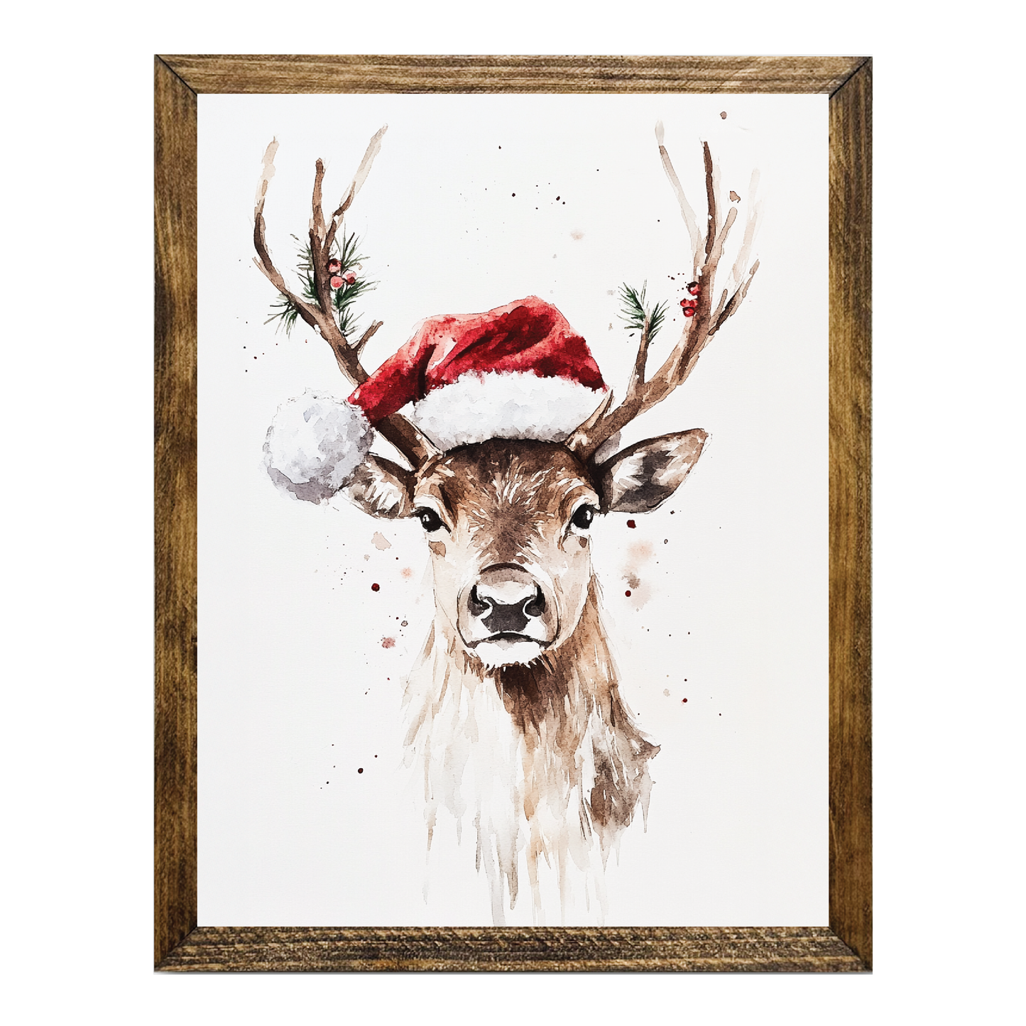 ARTISTIC SERIES TIMBERLAND- DEER WEARING SANTA HAT 2