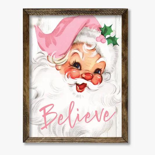 TIMBERLAND FRAME PINK SANTA FACE