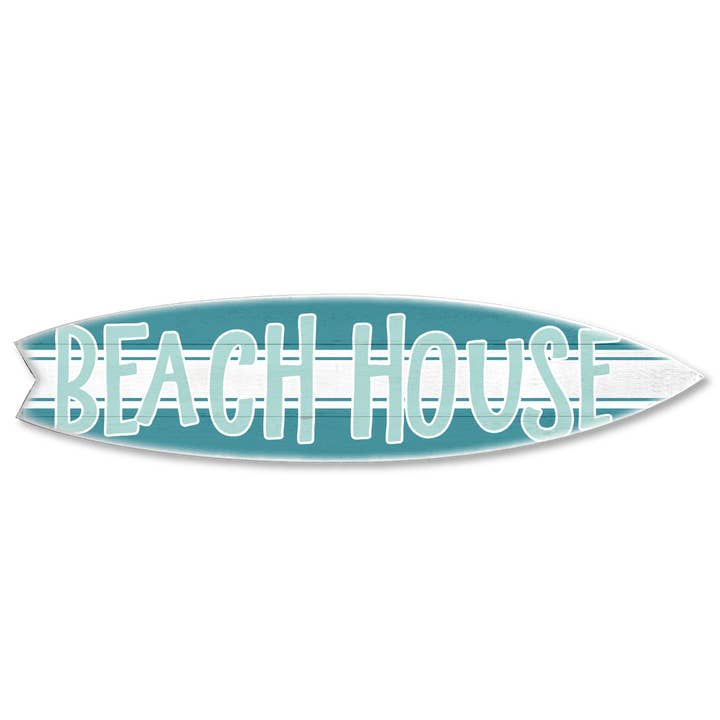 MINI 23" SURF BOARD WALL ACCENT BEACH HOUSE (DARK TEAL)