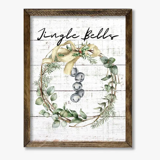 TIMBERLAND FRAME JINGLE BELLS WREATH