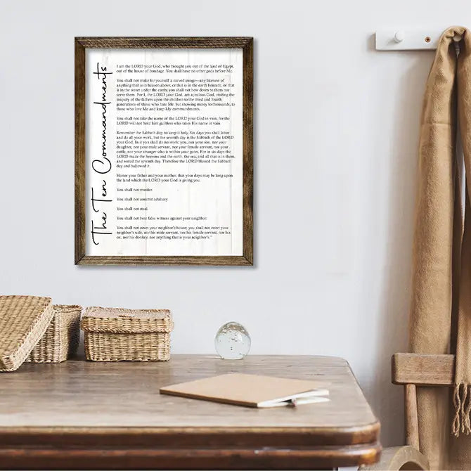 TIMBERLAND FRAME THE TEN COMMANDMENTS