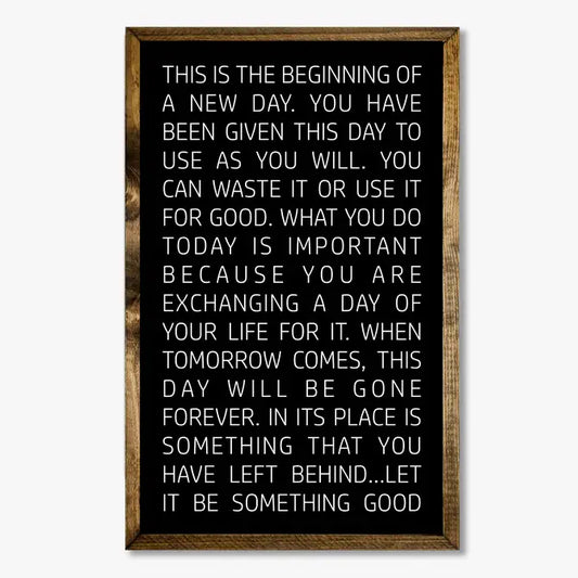 TIMBERLAND FRAME THIS IS THE BEGINING