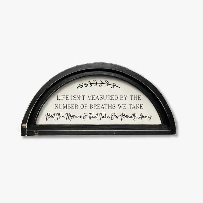 FRAMED CANVAS LIFE ISN'T MEASURED BY THE NUMBER OF BREATHS