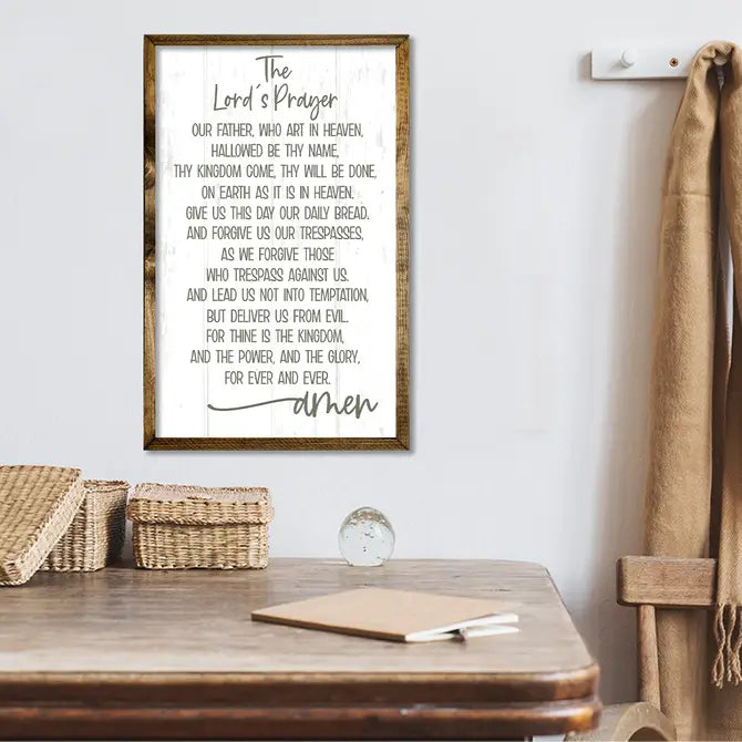TIMBERLAND FRAME THE LORDS PRAYER