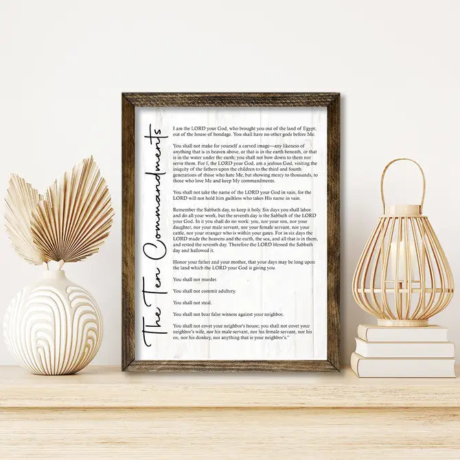 TIMBERLAND FRAME THE TEN COMMANDMENTS