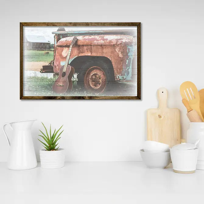 TIMBERLAND FRAME TRUCK AND GUITAR