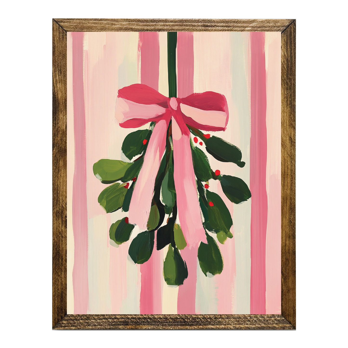 ARTISTIC SERIES TIMBERLAND-MISTLETOE ART PINK STRIPES 2