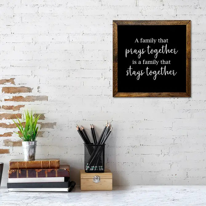 TIMBERLAND FRAME A FAMILY THAT PRAYS TOGETHER