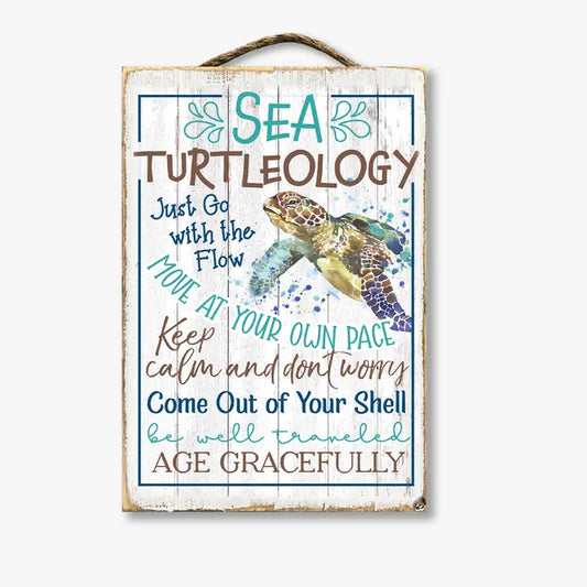 Slat Sign Sea Turtleology