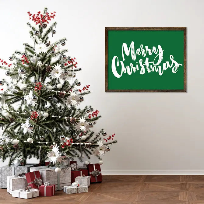 TIMBERLAND FRAME MERRY CHRISTMAS GREEN
