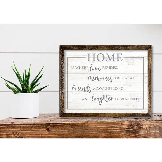TIMBERLAND FRAME HOME IS WHERE LOVE RESIDES