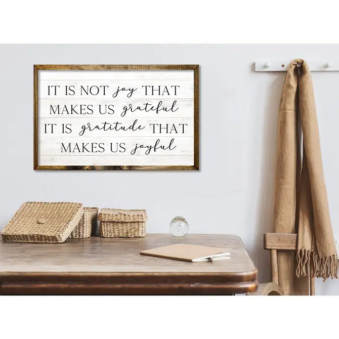 TIMBERLAND FRAME IT IS NOT JOY THAT MAKES US GRATEFUL