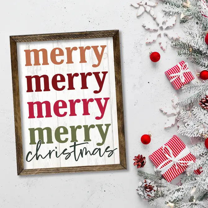 TIMBERLAND FRAME MERRY MERRY MERRY MERRY CHRISTMAS