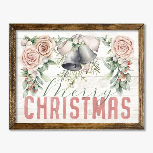 TIMBERLAND FRAME MERRY CHRISTMAS PINK BELLS