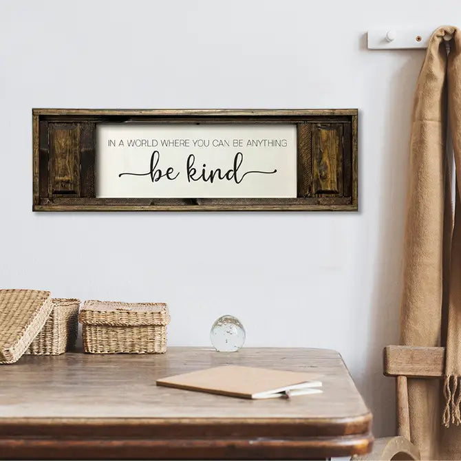 SMALL DOUBLE PANEL CANVAS BE KIND