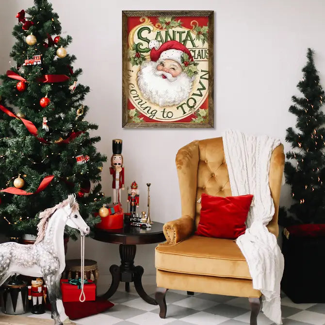 TIMBERLAND FRAME SANTA CLAUS IS COMING TO TOWN