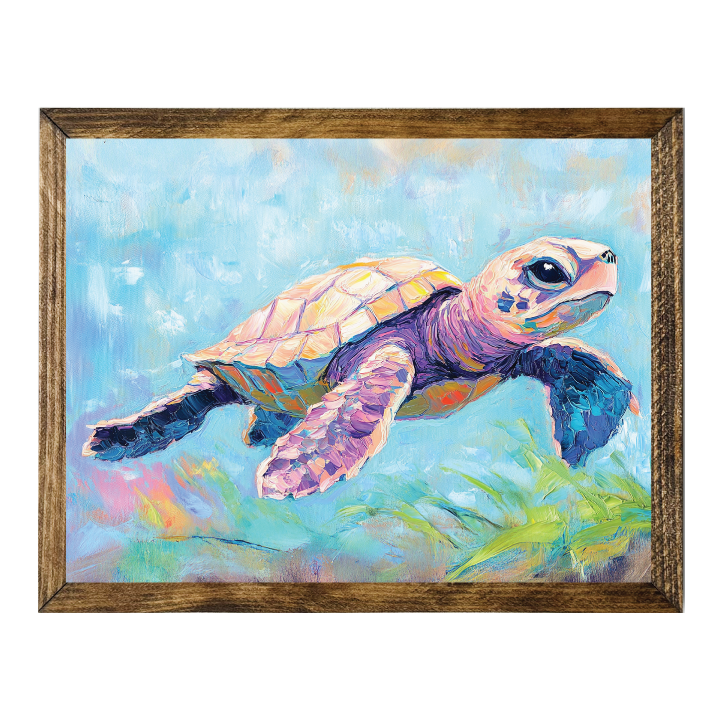 ARTISTIC SERIES TIMBERLAND- PASTEL BABY SEA TURTLE 1
