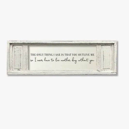 SMALL DOUBLE PANEL CANVAS OUTLIVE ME