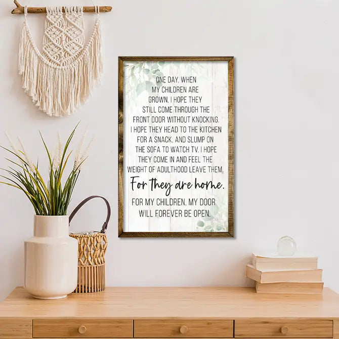 TIMBERLAND FRAME ONE DAY WHEN MY CHILDREN ARE GROWN