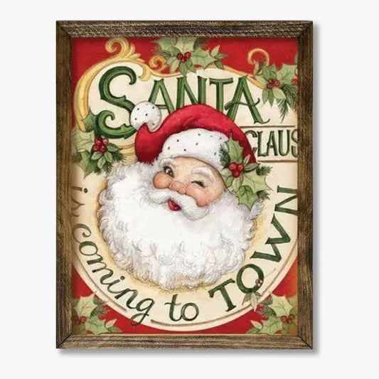 TIMBERLAND FRAME SANTA CLAUS IS COMING TO TOWN