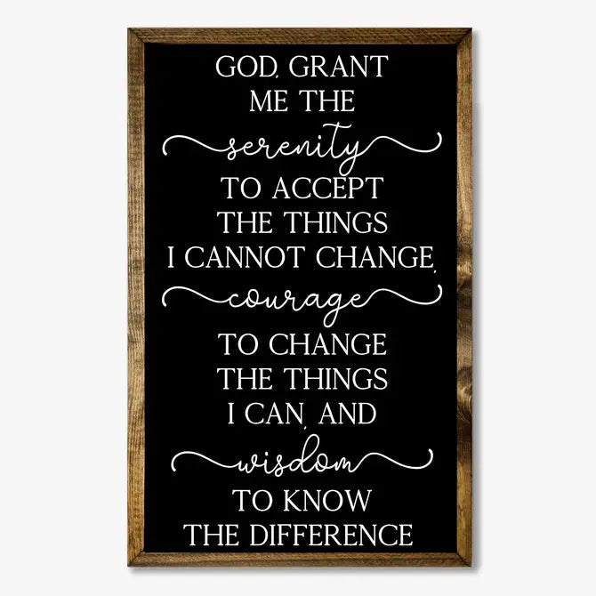 TIMBERLAND FRAME GOD GRANT ME THE SERENITY (BLACK)