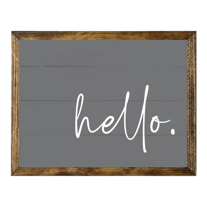 TIMBERLAND FRAME MODERN FARMHOUSE HELLO RUSTIC