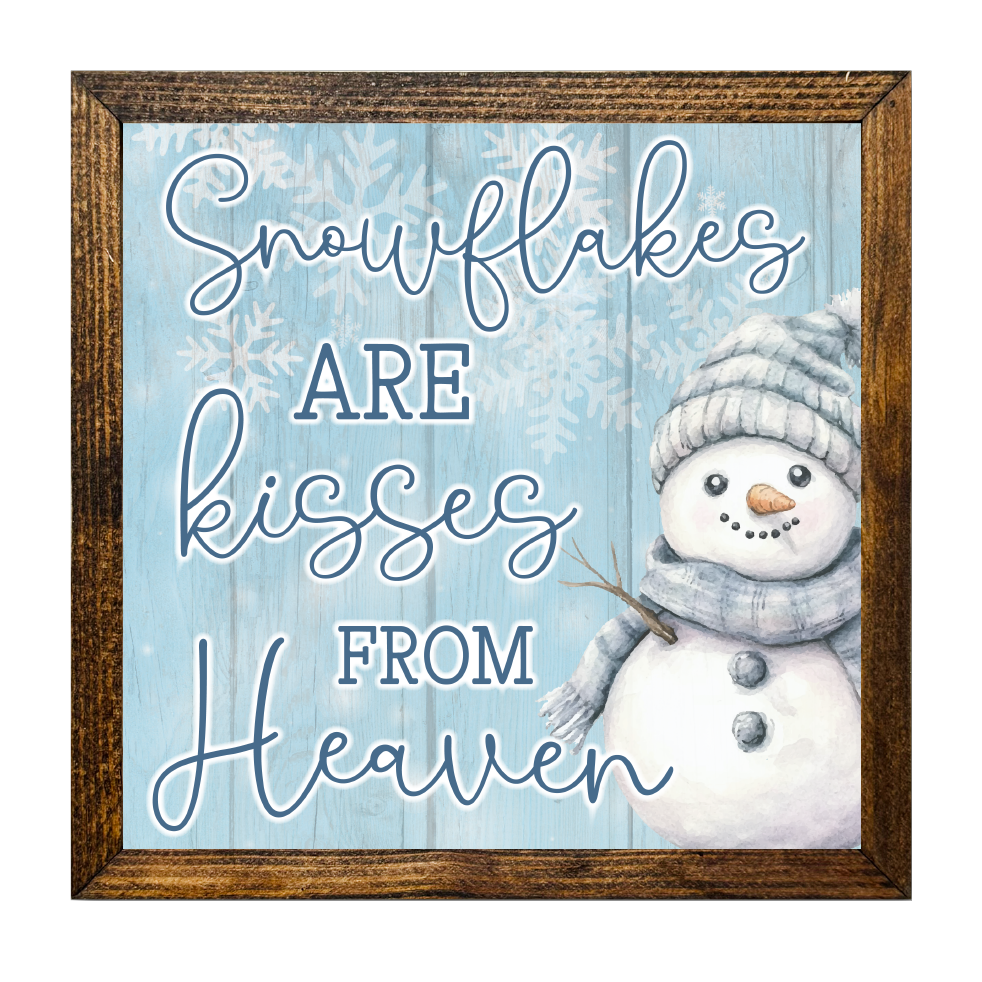 TIMBERLAND FRAME SNOWFLAKES ARE KISSES FROM HEAVEN