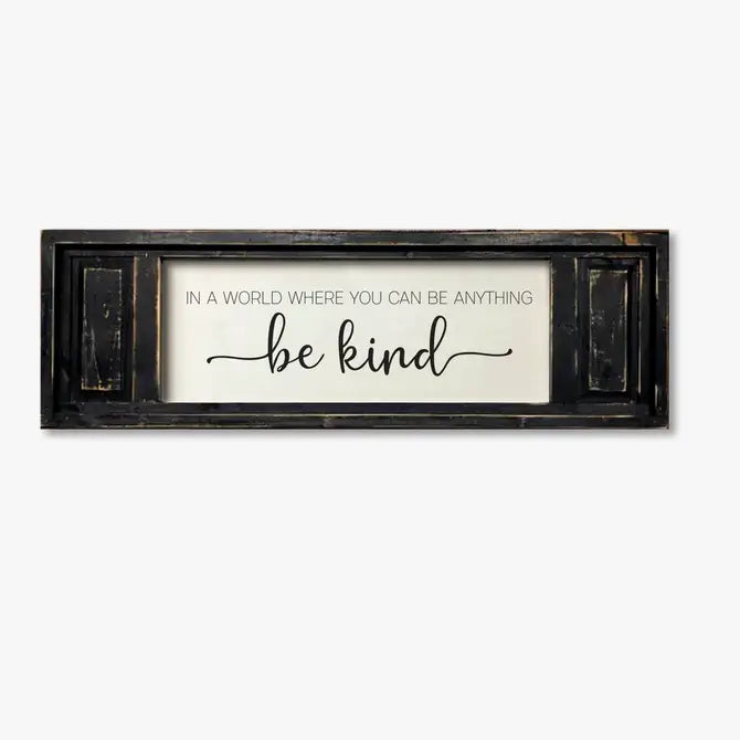 SMALL DOUBLE PANEL CANVAS BE KIND