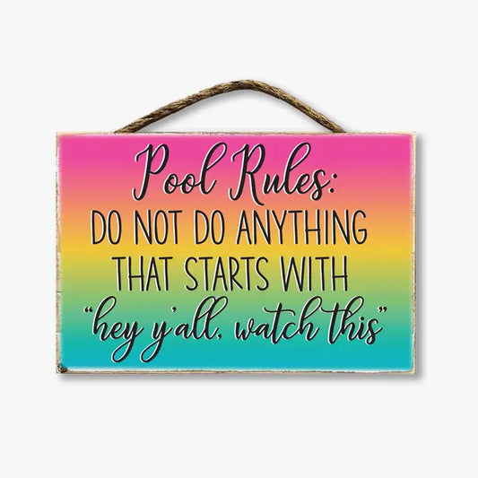 Pool Rules...