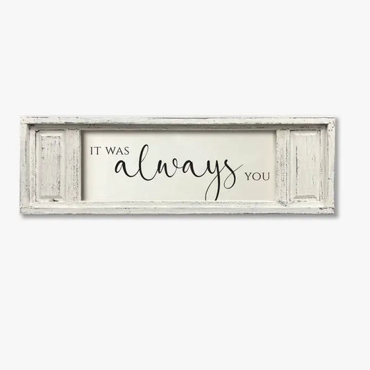 SMALL DOUBLE PANEL CANVAS IT WAS ALWAYS YOU