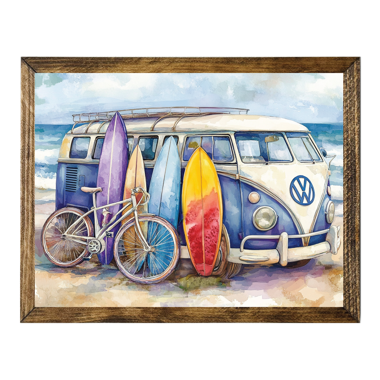 ARTISTIC SERIES TIMBERLAND- BLUE VAN SURF BOARDS COLORFUL