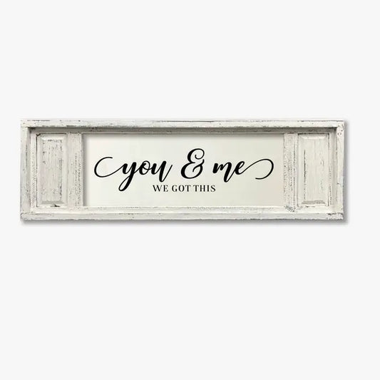 SMALL DOUBLE PANEL CANVAS YOU & ME WE GOT THIS