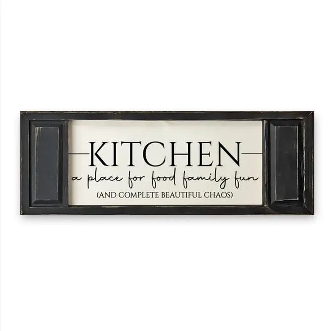 FRAMED CANVAS KITCHEN A PLACE FOR FOOD FAMILY