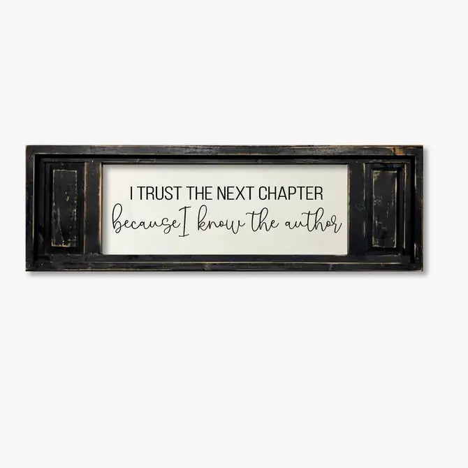 SMALL DOUBLE PANEL CANVAS I TRUST THE NEXT CHAPTER