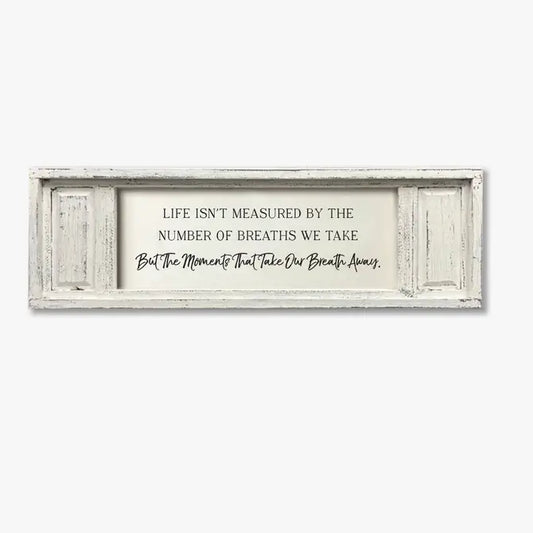 SMALL DOUBLE PANEL CANVAS LIFE ISNT MEASURED