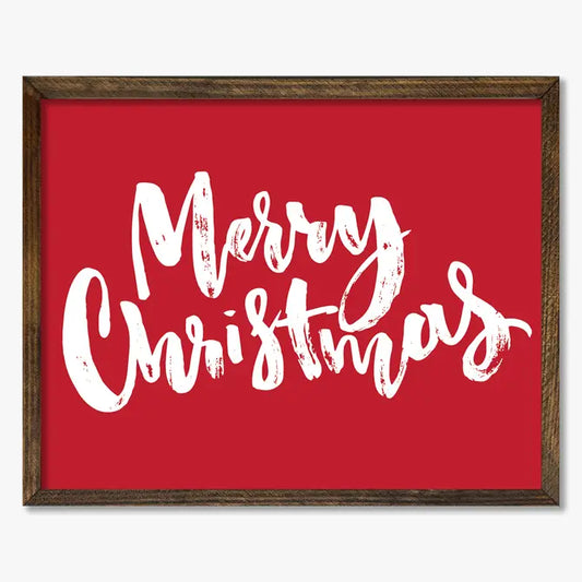 TIMBERLAND FRAME MERRY CHRISTMAS RED