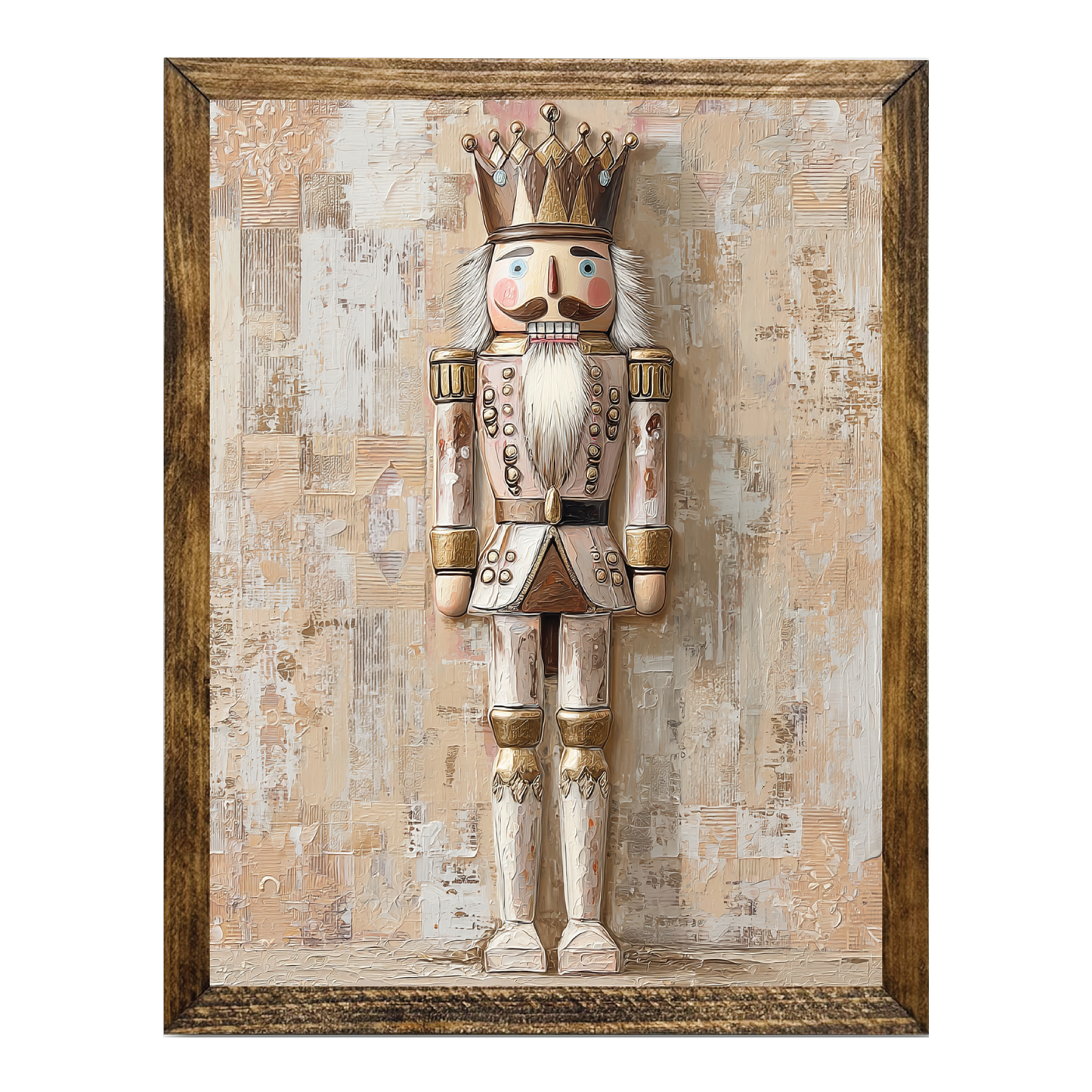 ARTISTIC SERIES NUTCRACKER ART- NEUTRAL ROSE GOLD CREAM 2