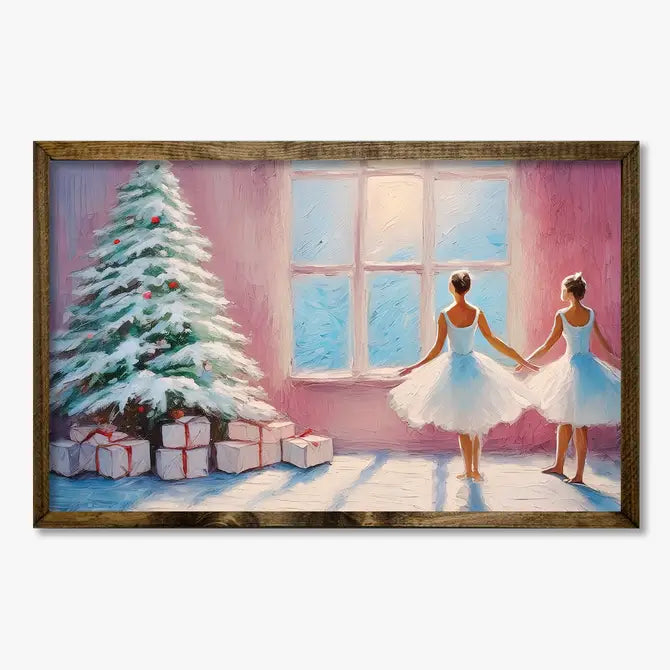 TIMBERLAND FRAME PINK CHRISTMAS BALLERINAS