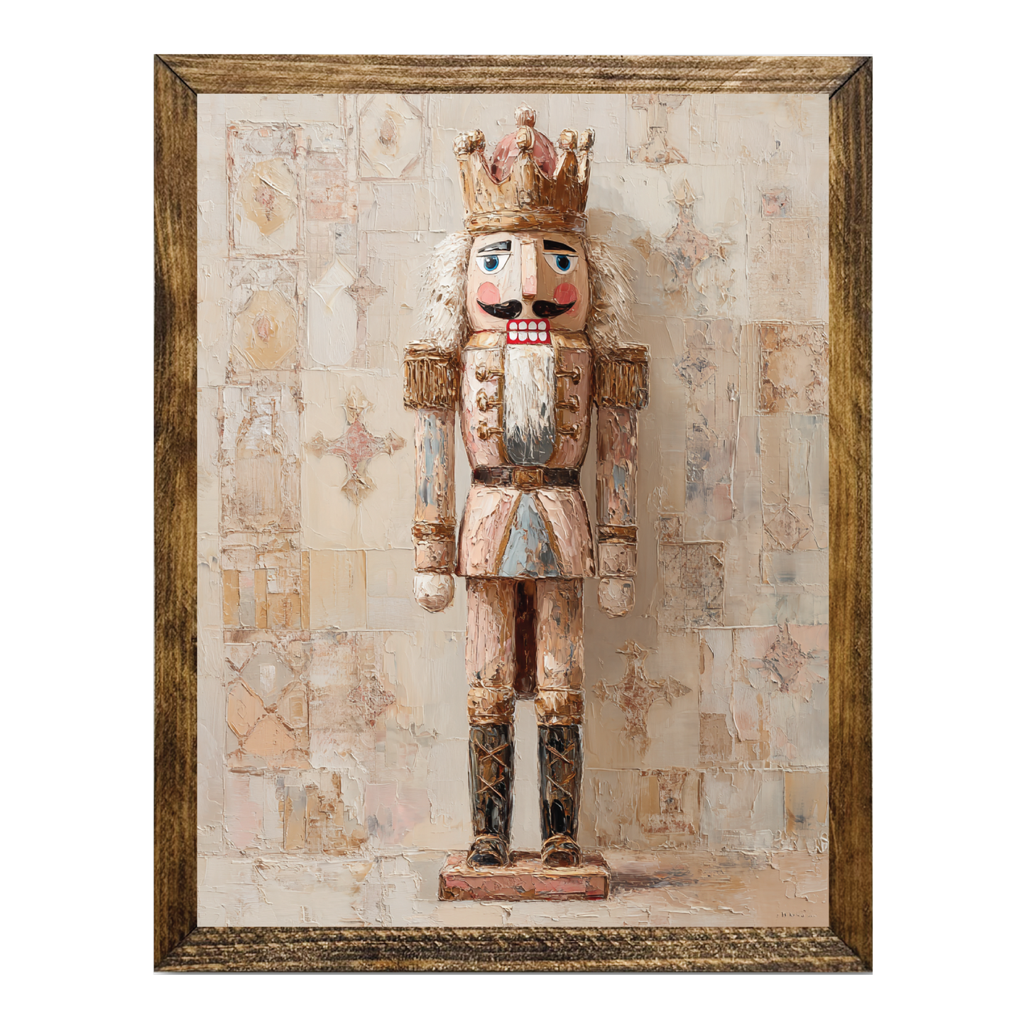 ARTISTIC SERIES NUTCRACKER ART- NEUTRAL ROSE GOLD CREAM 3