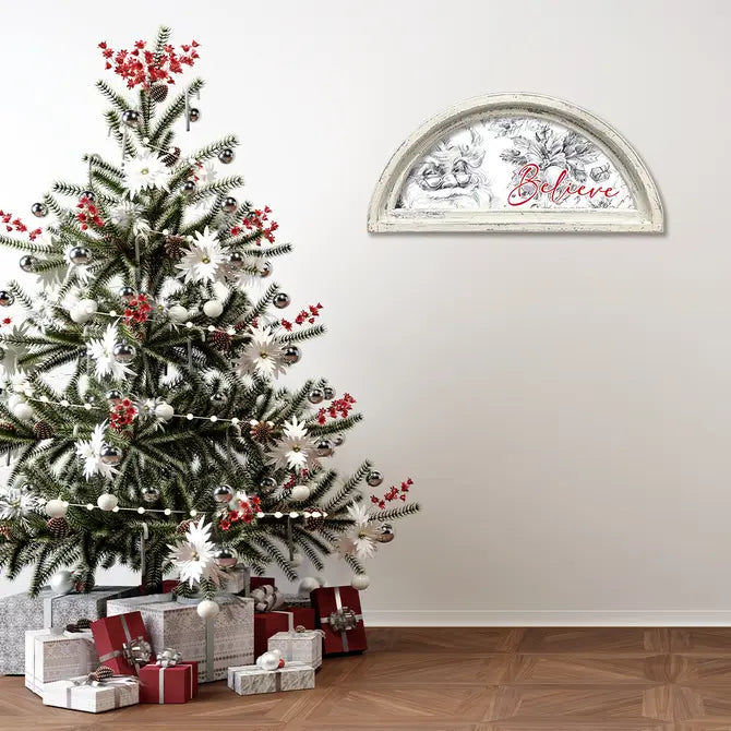 FRAMED CANVAS SANTA BELIEVE