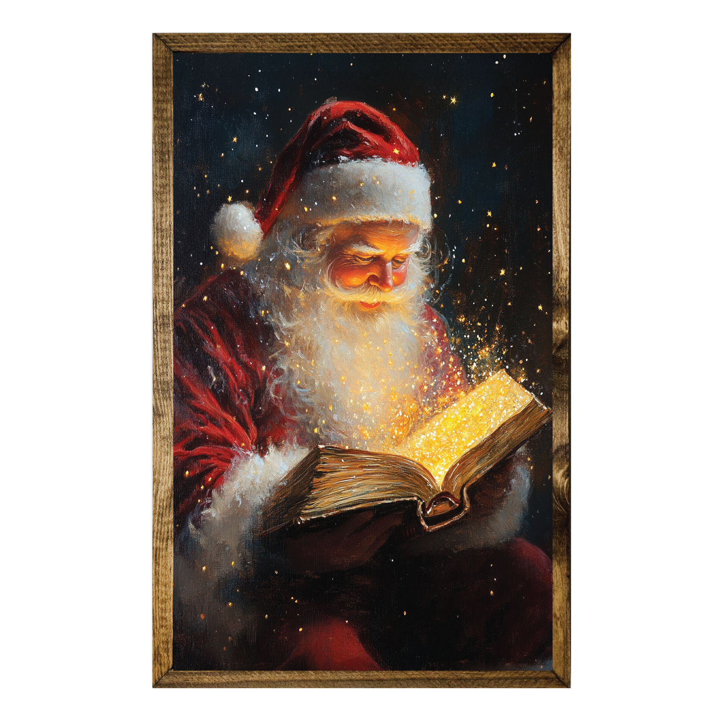ARTISTIC SERIES TIMBERLAND-SANTA READING GLOWING BOOK