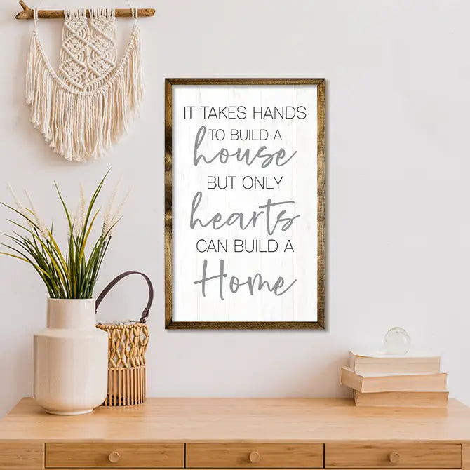 TIMBERLAND FRAME HOUSE HEARTS HOME (WHITE)