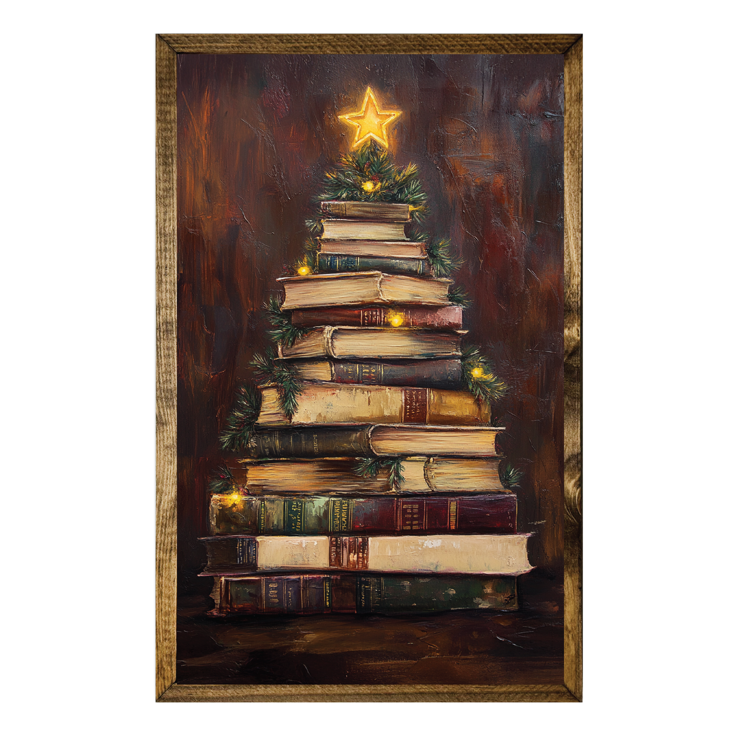 ARTISTIC SERIES TIMBERLAND- CHRISTMAS TREE OF BOOKS