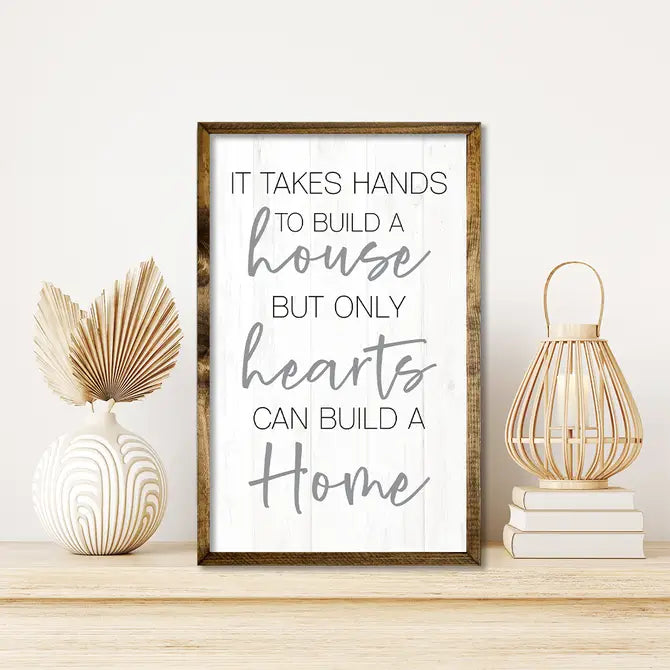 TIMBERLAND FRAME HOUSE HEARTS HOME (WHITE)