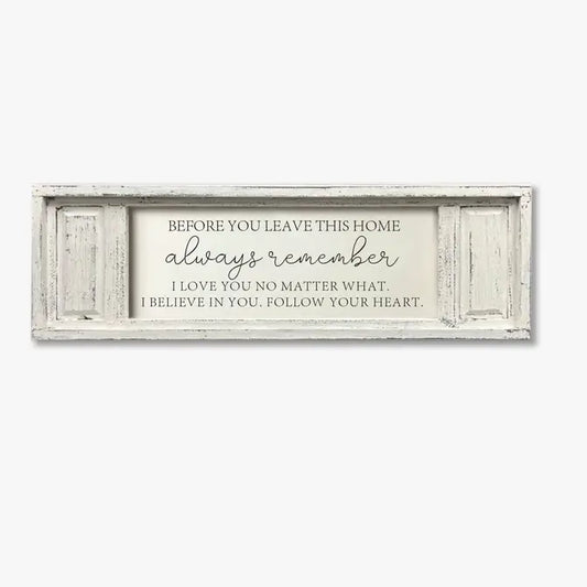 SMALL DOUBLE PANEL CANVAS BEFORE YOU LEAVE ALWAYS REMEMBER