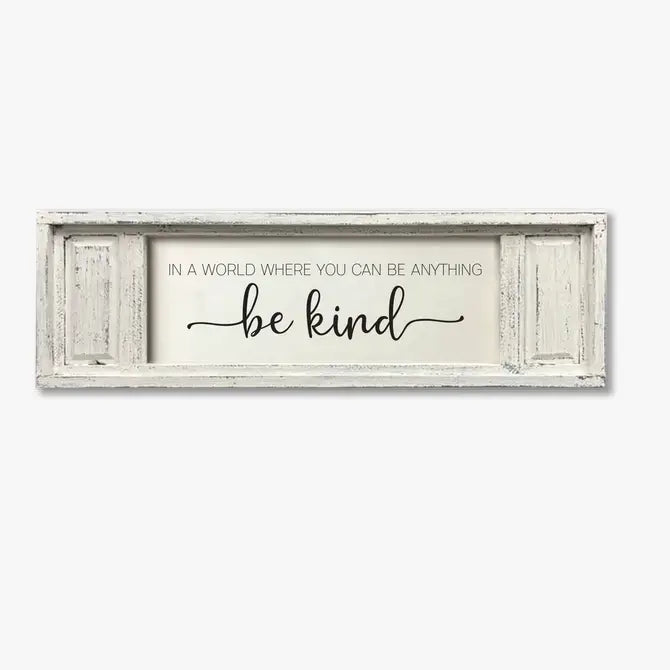 SMALL DOUBLE PANEL CANVAS BE KIND