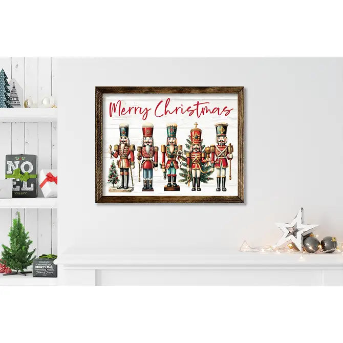 TIMBERLAND FRAME MERRY CHRISTMAS NUTCRACKERS