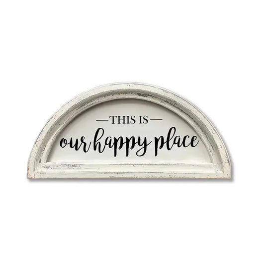 FRAMED CANVAS OUR HAPPY PLACE