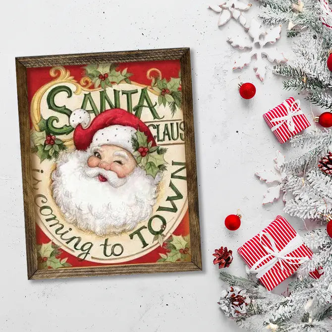 TIMBERLAND FRAME SANTA CLAUS IS COMING TO TOWN