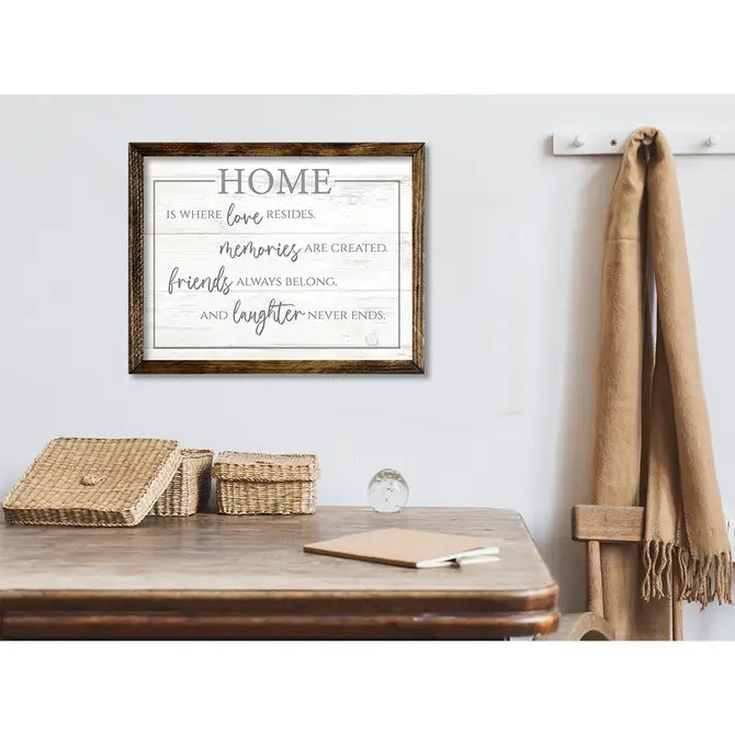 TIMBERLAND FRAME HOME IS WHERE LOVE RESIDES